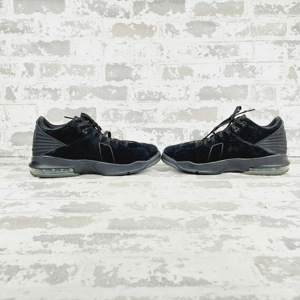 Air Jordan Franchise Black Suede Athletic Lace Up Athleisure Sneakers K606